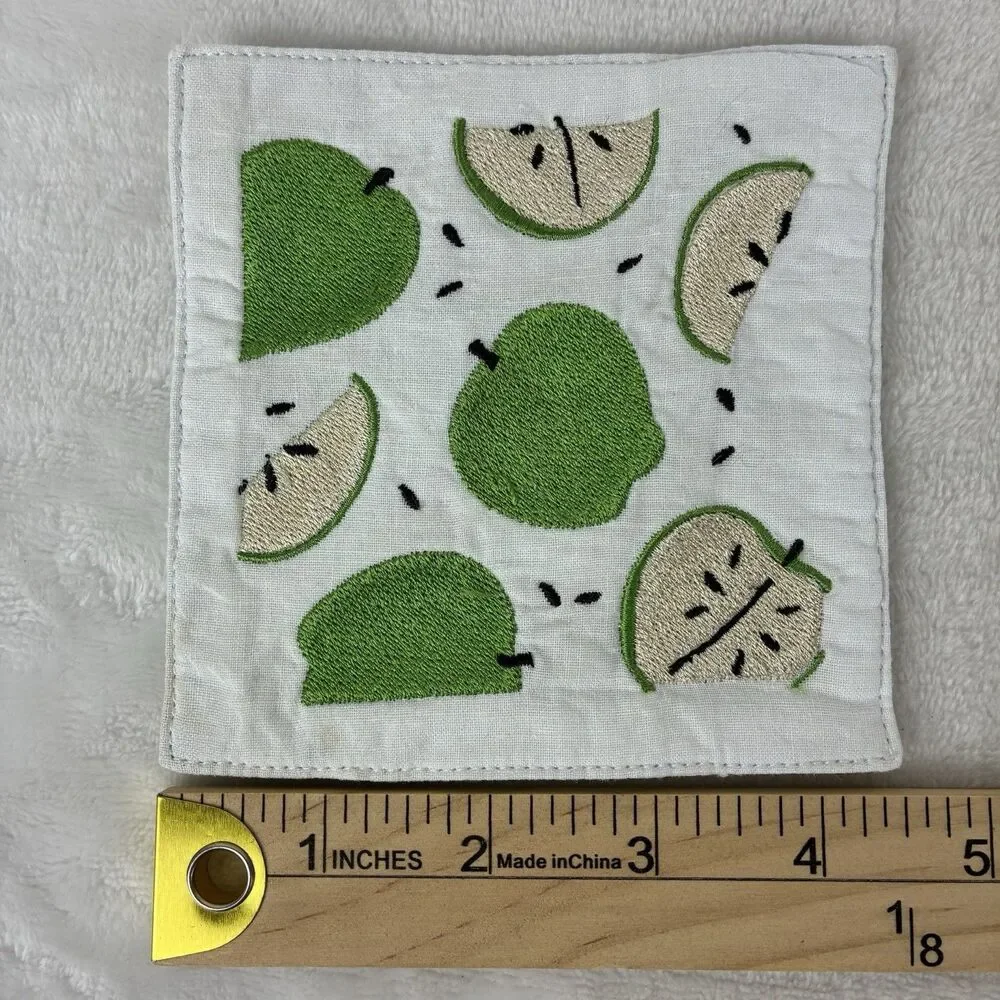 Lolita Vintage Cocktail Napkins- Colorful Fabric Coasters Martini Shopaholic Fun